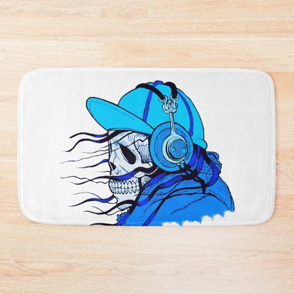Item preview, Blue Skeleton with Headphones, Music style designed and sold by Dven-Clothes.