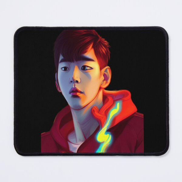 Item preview, LOOKISM Kpop-red hoodie semi-realistic illustration designed and sold by zheworkstudio.