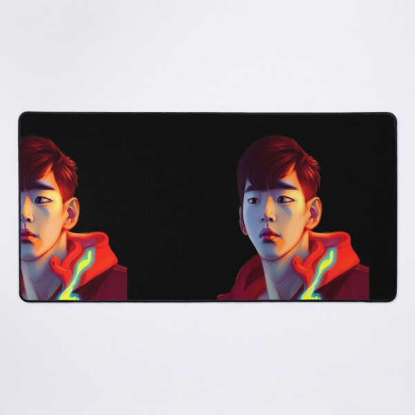 Item preview, LOOKISM Kpop-red hoodie semi-realistic illustration designed and sold by zheworkstudio.
