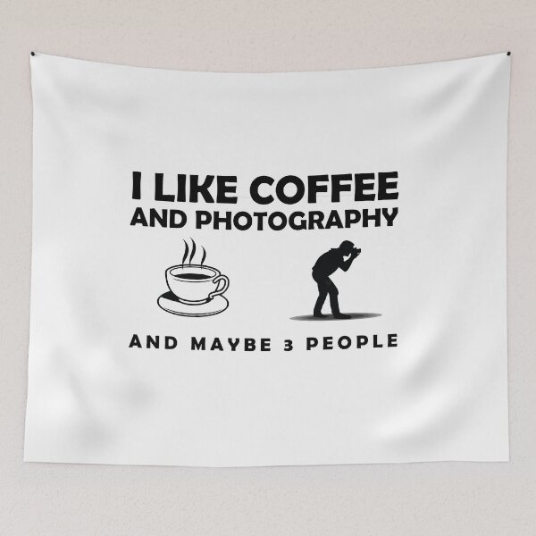 Item preview, I Like Coffee And Photography And Maybe 3 People Gift, Coffee And Photography designed and sold by RedArtsDesign.
