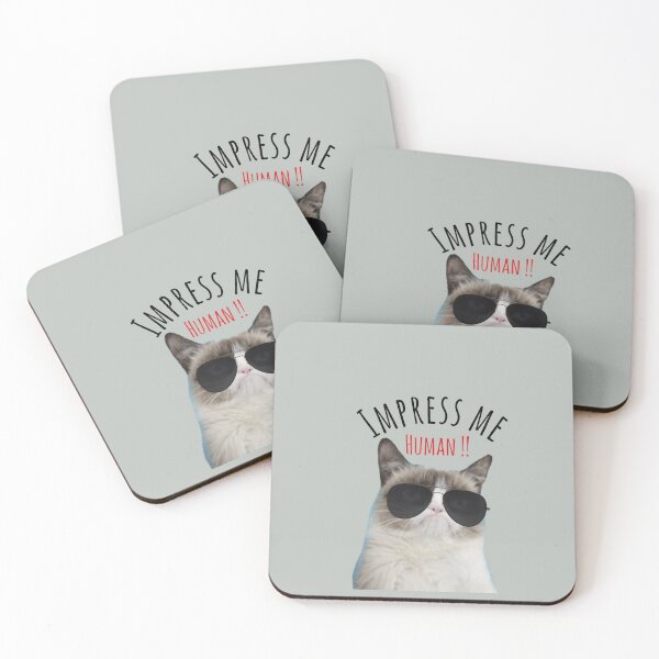 Item preview, Impress me human !!! designed and sold by CatwithSpecs.