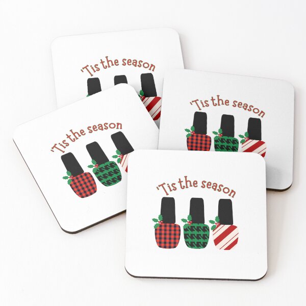 Item preview, Tis the season Christmas design nail polish designed and sold by 306Biz.