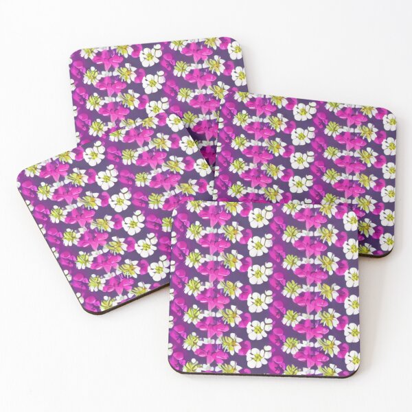 Item preview, Pink, yellow and white flower patterns designed and sold by ArteEterno.