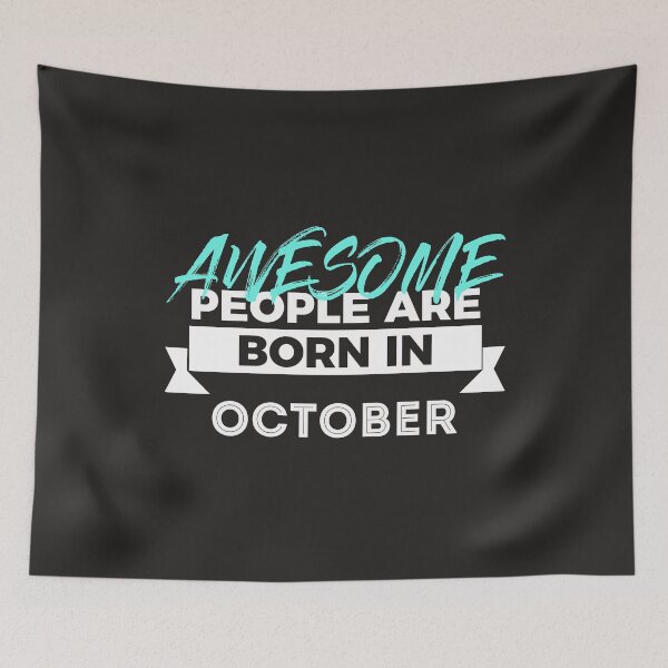 Item preview, Awesome People Are Born In October Birthday Design designed and sold by Articulate.