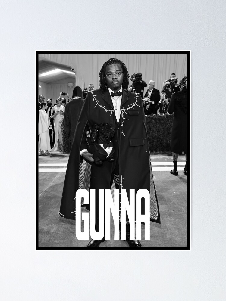 "Gunna | B&W Poster Design" Poster For Sale By HaysMolm | Redbubble