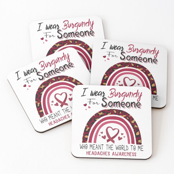 Item preview, Headaches Awareness I Wear Burgundy for Someone Who Meant The World To Me designed and sold by GennieShop.