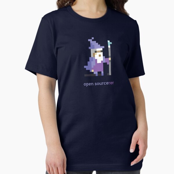 Vista previa del artículo con la obra «Hechicero de código abierto de 8 bits - Programación», diseñado y vendido por blushingcrow.