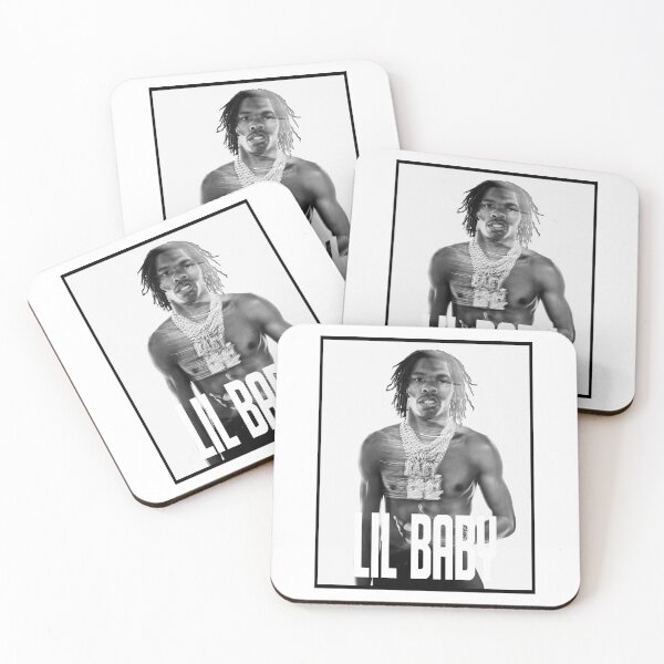 Item preview, Lil Baby | B&W Poster Design designed and sold by Hays Graphics.