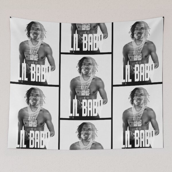 Item preview, Lil Baby | B&W Poster Design designed and sold by Hays Graphics.