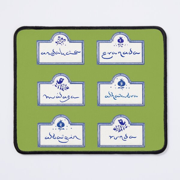 Item preview, Souvenirs of Andalusia: Malaga, Ronda, Granada, the Albaïcín and the Alhambra - tiles in the style of Andalusian ceramics. designed and sold by reflejArte.