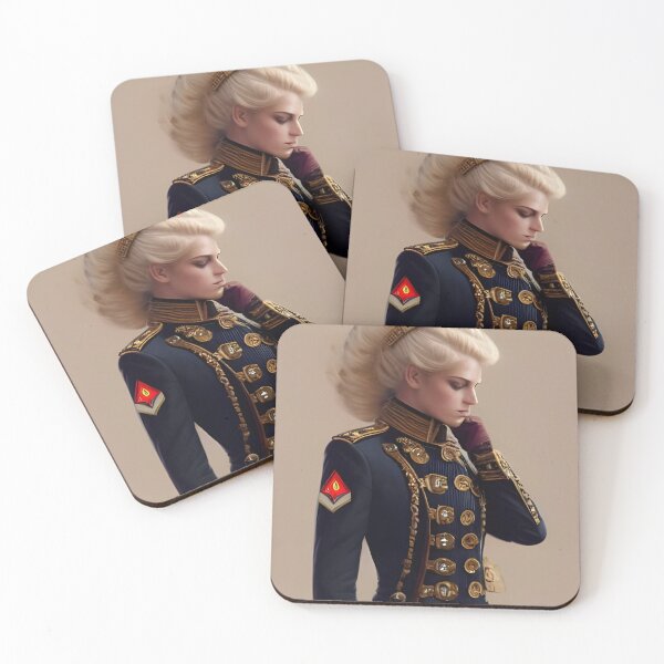 Item preview, Gorgeous blonde steampunk lady Officer in Military Uniform designed and sold by Eliteijr.
