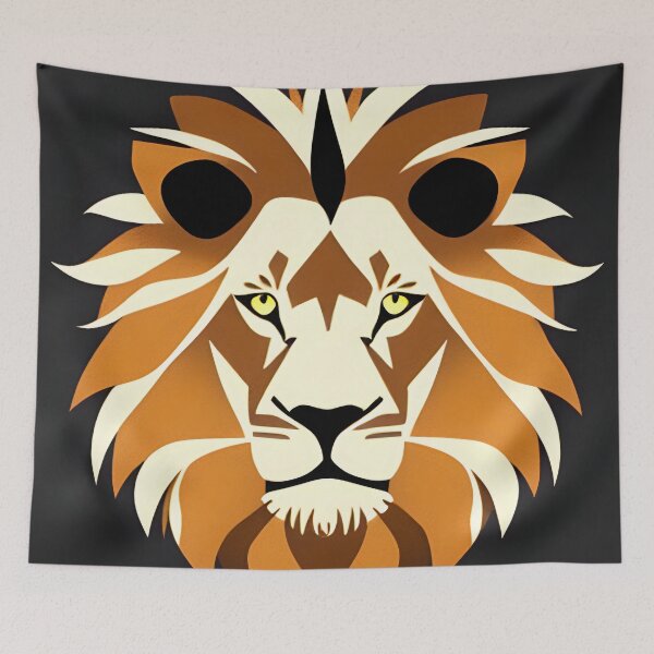 Item preview, Lion face designed and sold by skillunused.