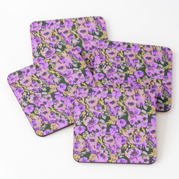 Item preview, purple flower patterns designed and sold by ArteEterno.