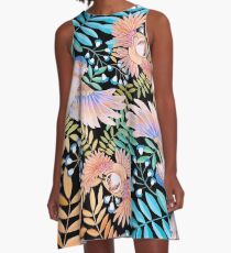 Birds of Paradise A-Line Dress
