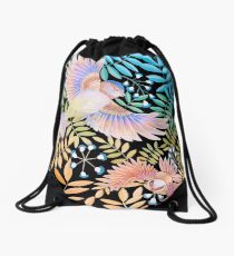 Birds of Paradise Drawstring Bag