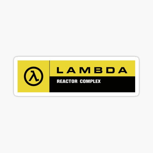 Item preview, Signalisation du complexe réacteur Lambda à demi-vie - Jaune 1,6 CS designed and sold by LGSmerch.