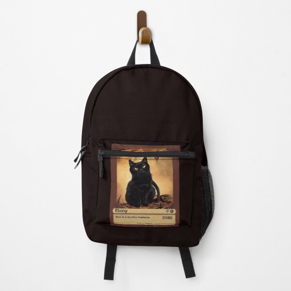 Item preview,  black cat trading card-she is a toothy menace- designed and sold by hassendz.