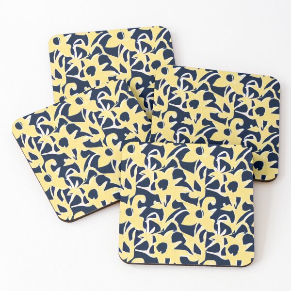 Item preview, yellow flower patterns designed and sold by ArteEterno.