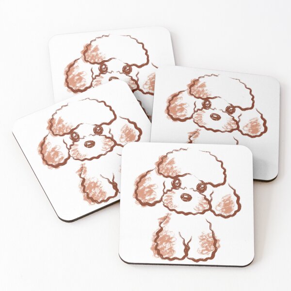 Item preview, Simple brush doodle of a poodle designed and sold by Toru Sanogawa.