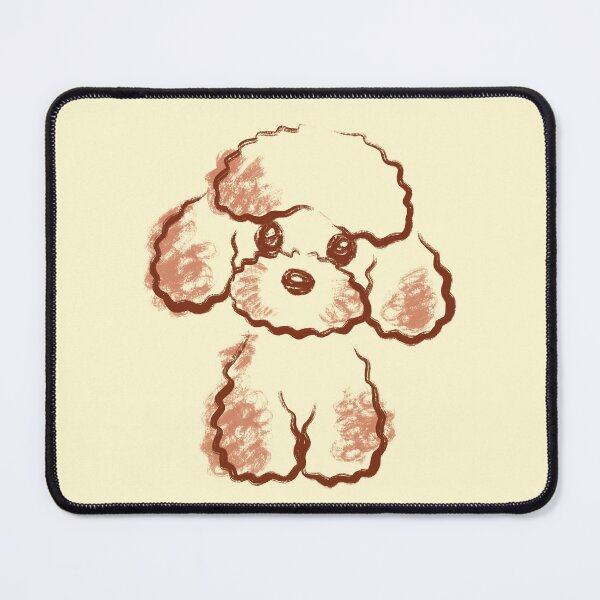 Item preview, Simple brush doodle of a poodle designed and sold by Toru Sanogawa.