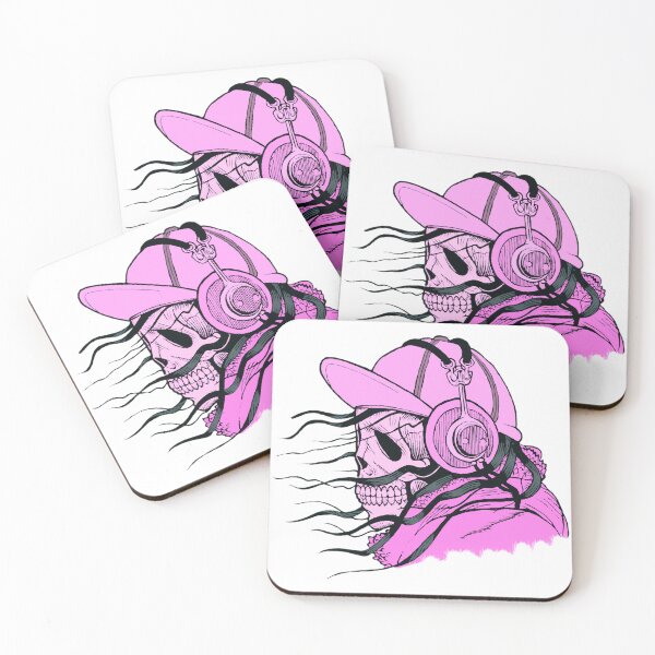 Item preview, Pink Skeleton with Headphones, Music style designed and sold by Dven-Clothes.