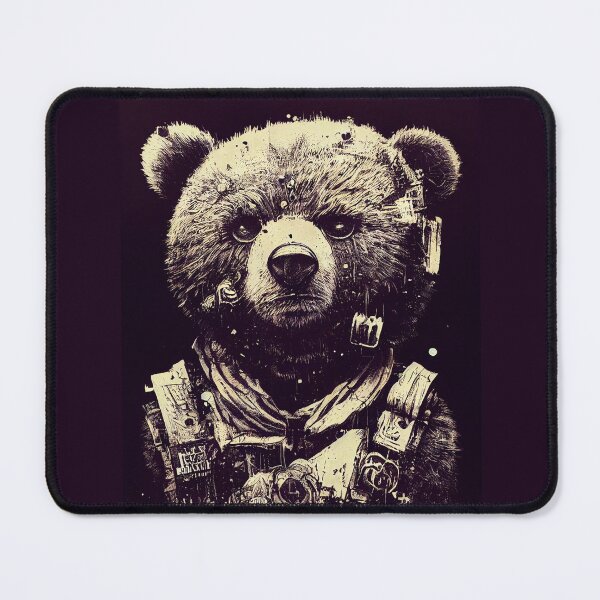 Item preview, Cyberpunk ink teddy bear designed and sold by EzraRogers.