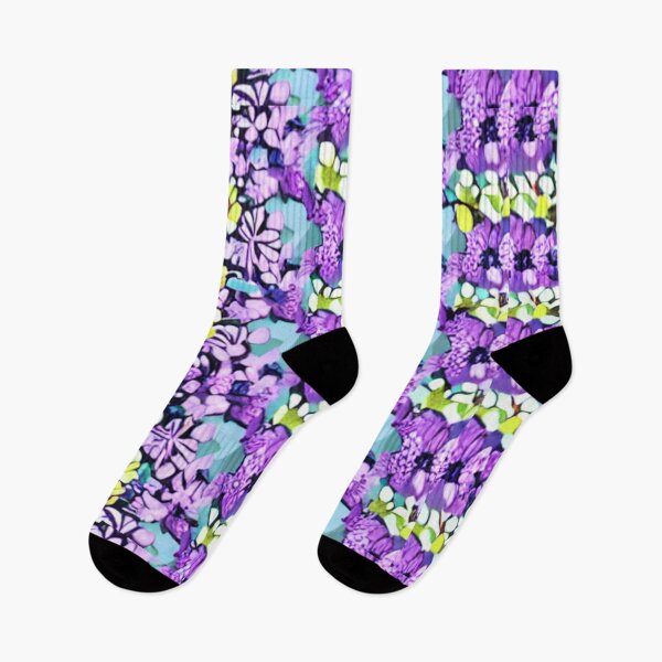 Item preview, Yellow and Purple Flower Patterns designed and sold by ArteEterno.