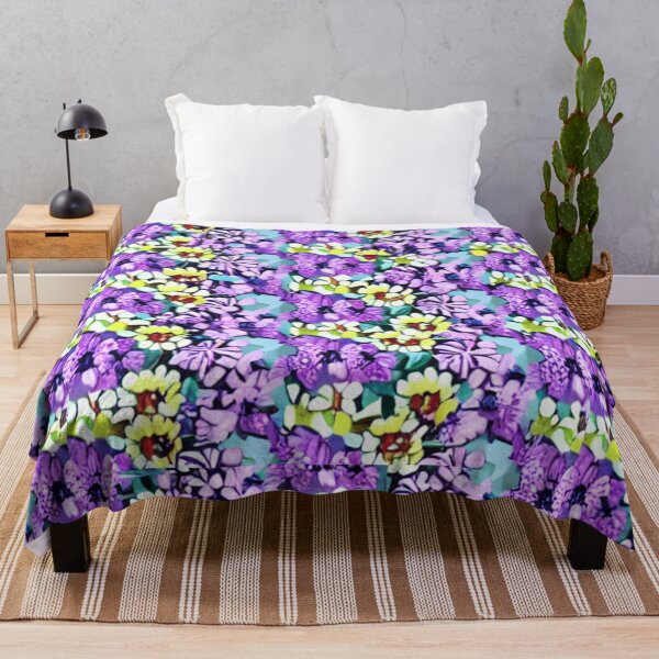 Item preview, Yellow and Purple Flower Patterns designed and sold by ArteEterno.