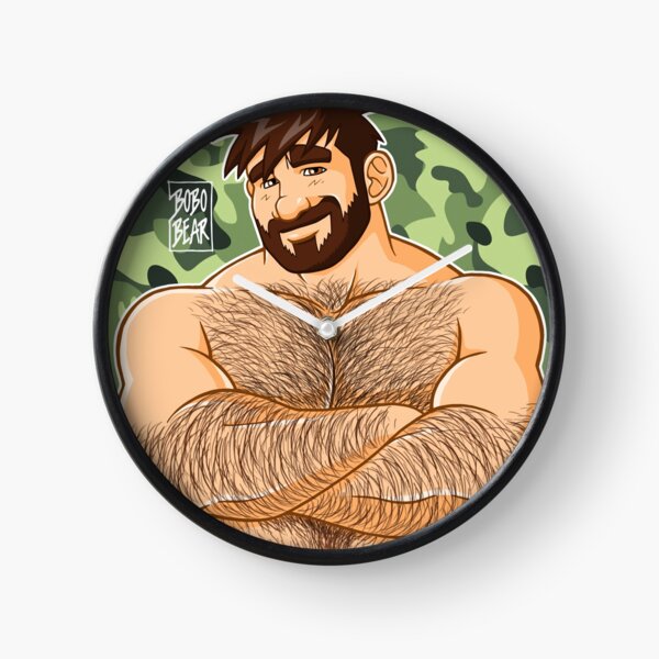 ADAM LIKES CROSSING ARMS - CAMOUFLAGE Clock