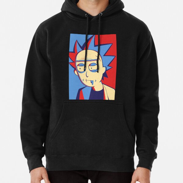 Chaos World Mens Rick and Morty Hoodie Hooded Sweatshirts Long Sleeve Cartoon Print Pullover 