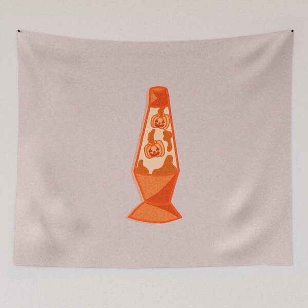 Item preview, Pumpkin lava lamp designed and sold by lunarelves.