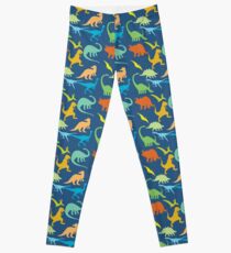 Buntes Dinosaurier-Muster Leggings