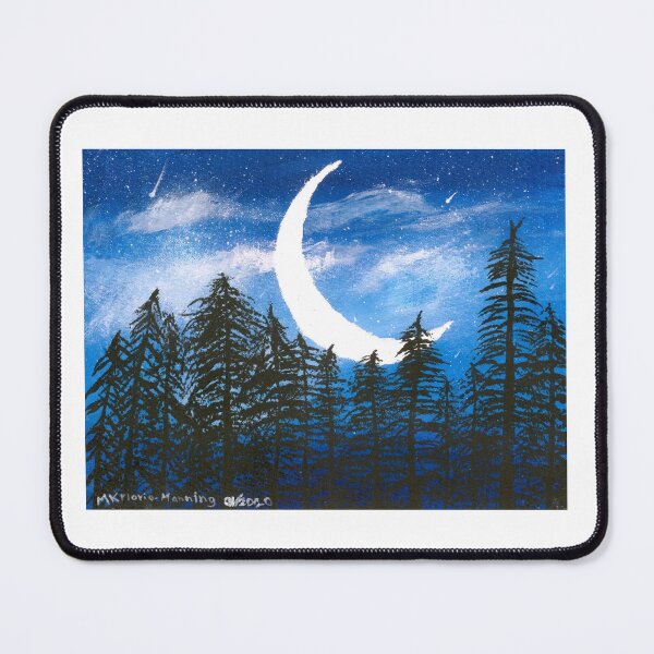 Item preview, Forested night sky designed and sold by mkfloriomanning.