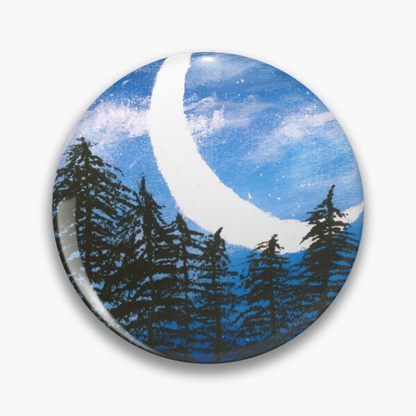 Item preview, Forested night sky designed and sold by mkfloriomanning.