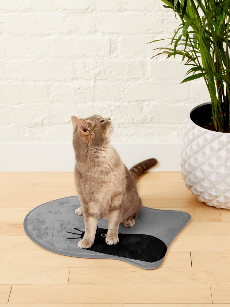 Black Cat Bath Mat for Sale by Jenn Inashvili