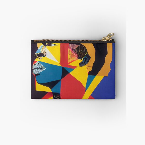 Item preview, IndigenousPeoples-American man in a multicolored geometric shape designed and sold by hassendz.