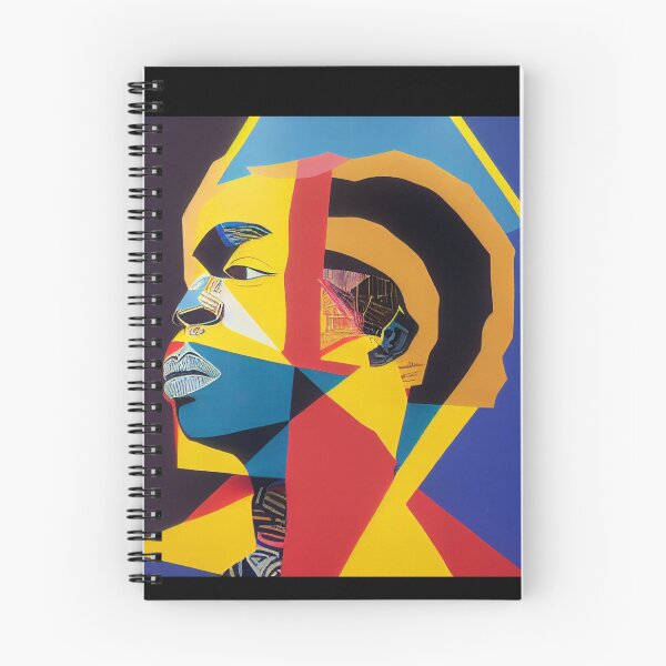 Item preview, IndigenousPeoples-American man in a multicolored geometric shape designed and sold by hassendz.