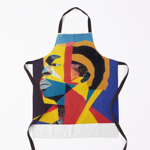 Item preview, IndigenousPeoples-American man in a multicolored geometric shape designed and sold by hassendz.