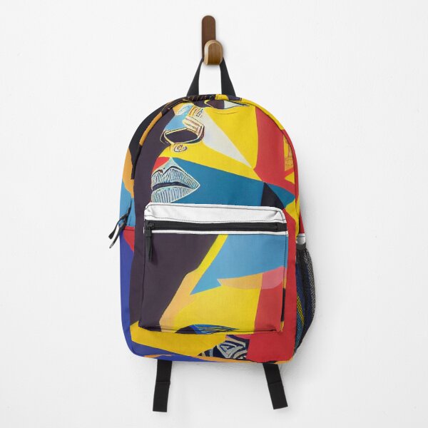 Item preview, IndigenousPeoples-American man in a multicolored geometric shape designed and sold by hassendz.