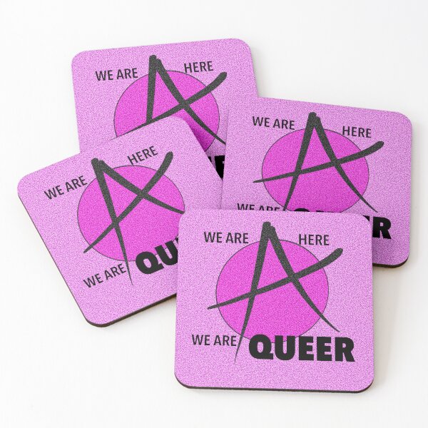 Item preview, We are here we are queer designed and sold by Sunsetfrog69.