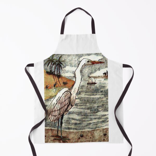 Item preview, Garth The Great White Egret designed and sold by pinkyjainpan.
