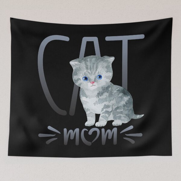 Item preview, Cat Mom Gray Scottish Fold designed and sold by GrynszpanDezign.