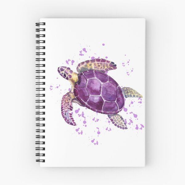 Item preview, Purple Sea Turtle designed and sold by HappyLifeCreate.