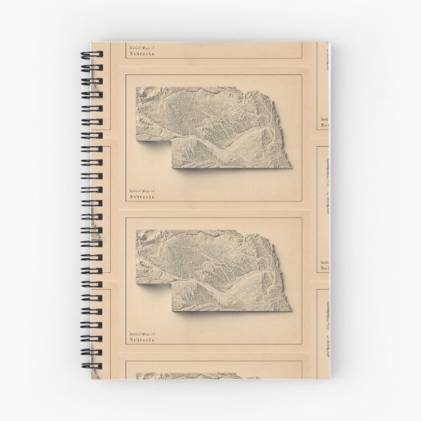 Item preview, Nebraska, USA Relief Map 3D digitally-rendered designed and sold by ThinkAboutMaps.