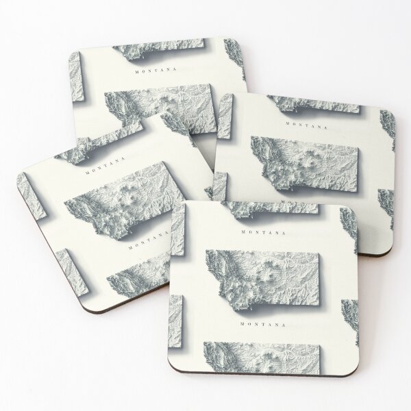 Item preview, Montana, USA Relief Map 3D digitally-rendered designed and sold by ThinkAboutMaps.