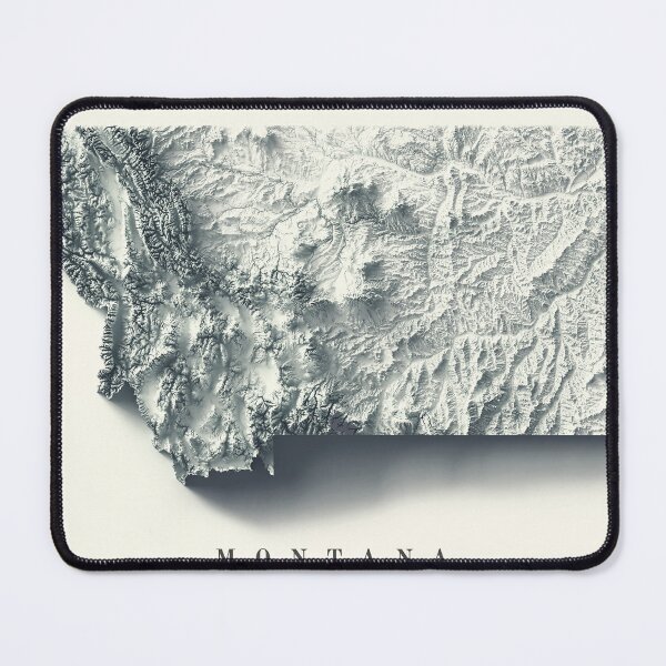 Item preview, Montana, USA Relief Map 3D digitally-rendered designed and sold by ThinkAboutMaps.