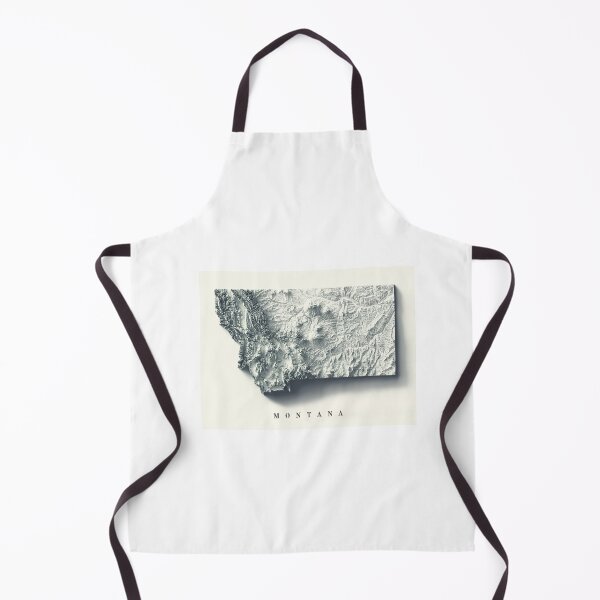 Item preview, Montana, USA Relief Map 3D digitally-rendered designed and sold by ThinkAboutMaps.