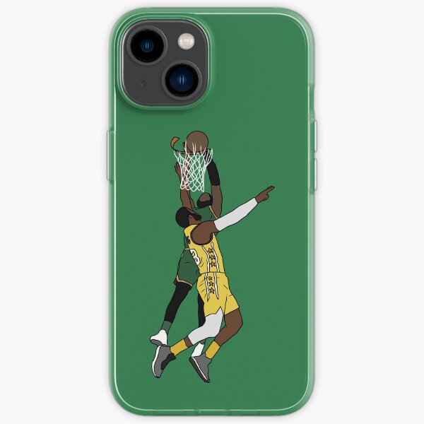"Jaylen Brown Dunk On LeBron" iPhone Case for Sale by RatTrapTees