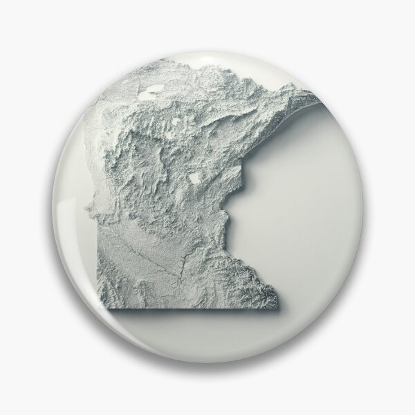 Item preview, Minnesota, USA Shaded Relief Map 3D digitally-rendered designed and sold by ThinkAboutMaps.