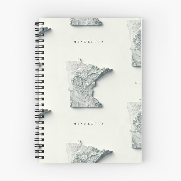 Item preview, Minnesota, USA Shaded Relief Map 3D digitally-rendered designed and sold by ThinkAboutMaps.